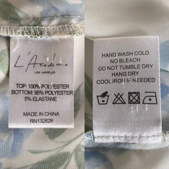 Revolve L'academie Floral Bodysuit Blouse Off The Shoulder Size Small Coquette - Picture 5 of 7